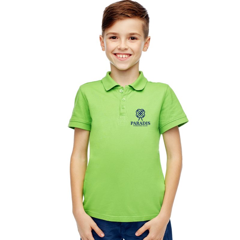 Tricou cu mânecă scurtă și guler tip polo - Paradis International College Iași